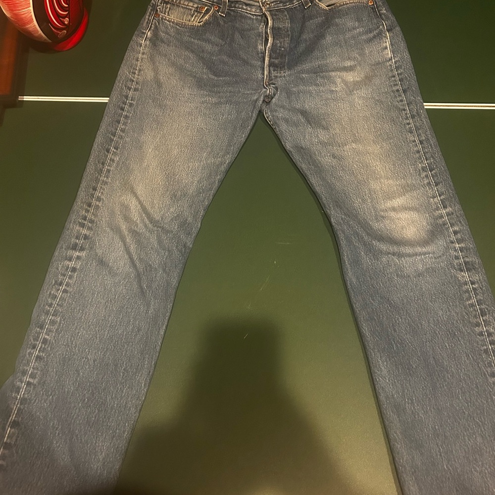 Levi’s Vintage 501 Straight Leg Medium Wash Denim Jeans